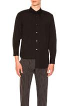 Comme Des Garcons Homme Plus Cotton Shirt In Black