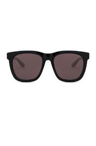Saint Laurent Oversized Rectangle Sunglasses In Black