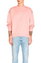 Acne Studios Yana Face Sweatshirt In Pink