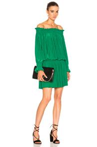 Norma Kamali Peasant Dress In Green