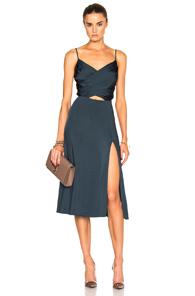 Cushnie Et Ochs Gloss Jersey Dress In Blue