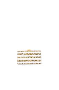 Edie Parker Jean Striped Clutch In Stripes,metallics