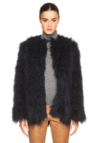 By Malene Birger Kancas Faux Fur Coat In Blue
