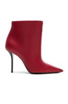 Saint Laurent Pierre Stiletto Ankle Boots In Red