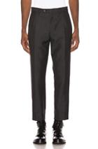 Burberry Prince Of Wales Cropped Trouser In Gray,plaid