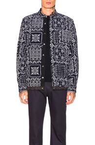 Sacai Reyn Spooner Shirt In Blue,floral,white