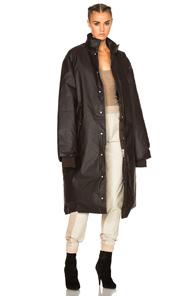 Yeezy Season 3 Waxed Cotton Down Fill Parka In Black,brown