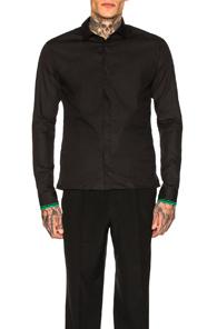 Haider Ackermann Embroidered Classic Shirt In Black
