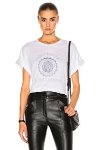 Saint Laurent Boxy University Tee In White