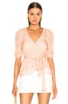 Alice Mccall Moon Talking Wrap Blouse In Pink