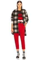 Isabel Marant Etoile Gabrie Coat In Gray,plaid