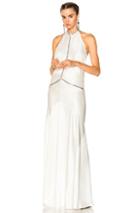Alexander Wang Backless Gown In White