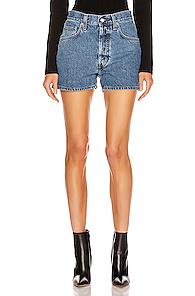 Helmut Lang Masculine Hi Short In Denim Medium