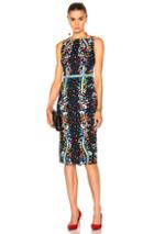 Peter Pilotto Stretch Viscose Kia Dress In Black,abstract,floral