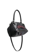 Givenchy Small Gothic Logo Pandora In Black