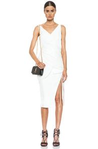 Altuzarra Lotus Lyocell-blend Drape Dress In White