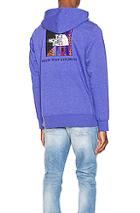 The North Face Black Rage Red Box Pullover Hoodie In Purple