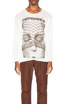 Enfants Riches Deprimes Cashmere Long Sleeve Print Tee In White