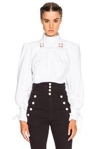 Isabel Marant Skara Neo Romantic Top In White