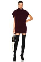 Victoria Victoria Beckham Sleeveless Funnel Neck Sweater In Red