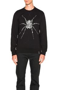 Lanvin Spider Embroidery Sweatshirt In Black