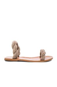 Maslin Classic Twisted Sandals In Gray