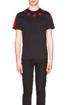 Givenchy Cuban Fit Star Collar 74 Tee In Black