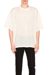 Fear Of God Mesh Oversized Tee In Neutrals