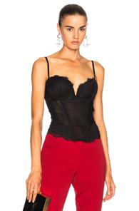 La Perla Tuberose Corset Top In Black