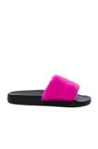 Givenchy Mink Fur Slides In Pink