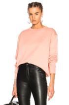 Acne Studios Fairview Face Sweater In Pink
