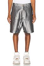 Gmbh Denim Shorts In Metallic