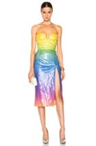 Cushnie Et Ochs Sequin Samantha Dress In Abstract,ombre & Tie Dye