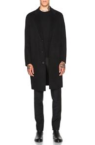 Acne Studios Charles Coat In Black