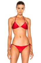 Adriana Degreas Mix And Match Long Triangle Top In Red