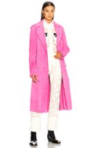 Calvin Klein 205w39nyc Soft Suede Trench Coat In Pink