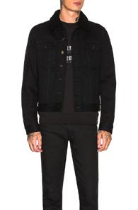 Saint Laurent Classic Denim Jacket In Black