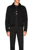 Saint Laurent Classic Denim Jacket In Black