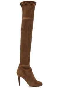 Jimmy Choo Suede Toni Boots In Brown