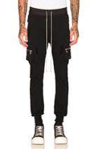 Rick Owens Cargo Jog In Black