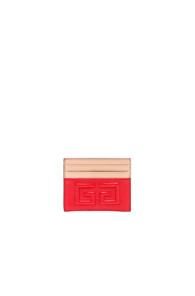 Givenchy Emblem Card Case In Red