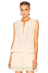 Isabel Marant Etoile Adonis Something Ethnic Top In Neutrals