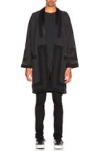 Visvim Ruunpe Coat In Black,stripes