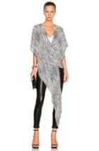 Barbara Bui Wrap Top In Stripes