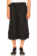 Craig Green Layered Cotton Track Shorts In Black