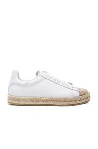Alexander Wang Leather Rian Espadrilles In White