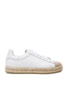 Alexander Wang Leather Rian Espadrilles In White