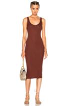 Enza Costa Rib Tank Dress In Red