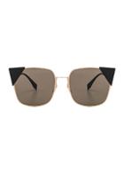 Fendi Square Sunglasses In Metallics