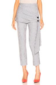 Hellessy Desmond Pant In Blue,plaid,white